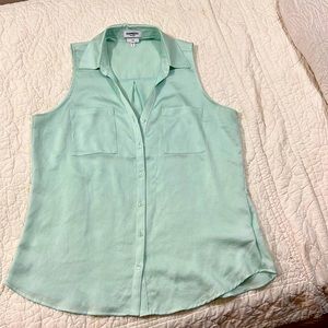 Express sleeveless mint blouse